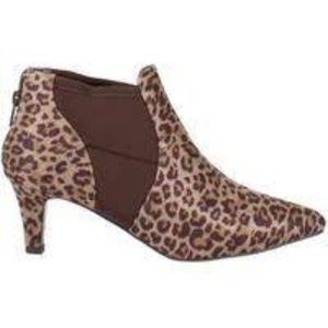 Easy Street Saint Leopard Dress Ankle Booties